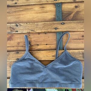Jungmaven bra size hemp/cotton bralette, diesel gray, size Small w/sticker